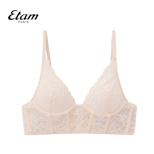 Etam三角杯文胸性感法式 W123DI0102 蕾丝轻盈单层舒适内衣薄款