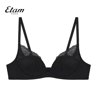 Etam内衣女法式 无钢圈性感蕾丝小胸聚拢收副乳舒适文胸W123DI0133