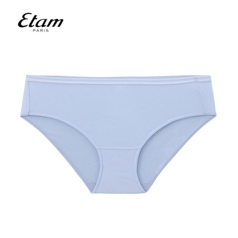 Etam中腰女士透气棉裆三角裤图片