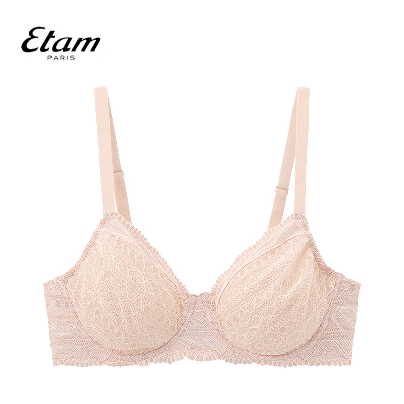 Etam艾格文胸大码内衣女士大胸显小薄杯聚拢收副乳W324DI0115 - 实物图