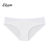 简约纯色性感蕾丝内裤 Etam女士内裤 亲肤柔软三角裤 W121DI0208