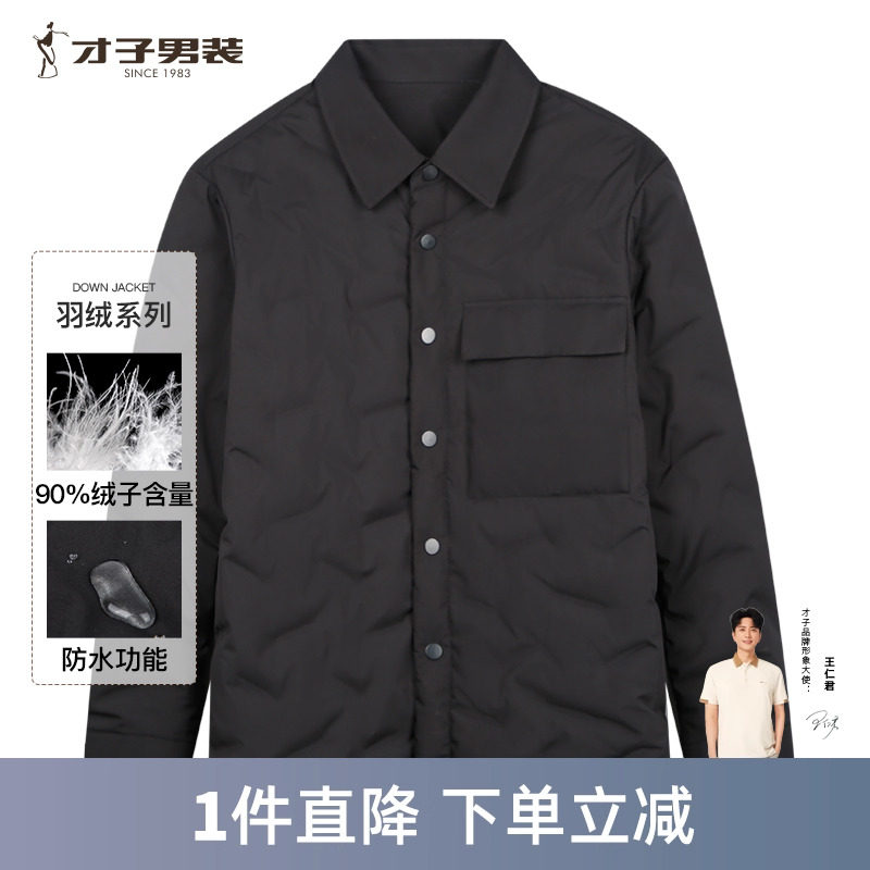 TRiES/才子商务休闲衬衫羽绒