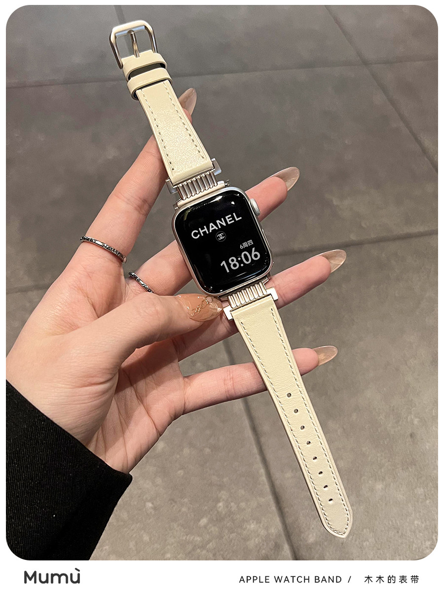 FOR S10 APPLE APPLEWATCH WATCH S9 WHITE SERIES SE2 GENUINE STRAP IWATCH 78 GENERATION