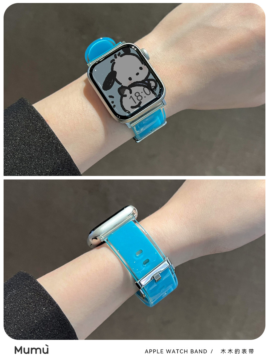 FOR S10 APPLE APPLEWATCH WATCH S9 SUMMER JELLY COLOR SILICONE IWATCH 78 GENERATION SE2
