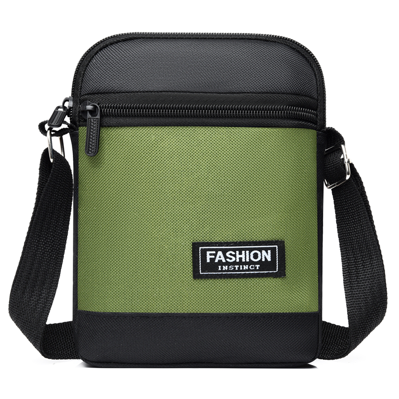 日韩单肩包男士随身小挎包男款简约商务通勤手机包男包尼龙斜挎包