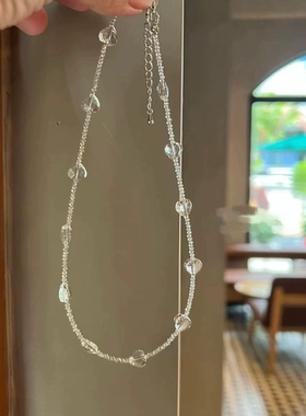 MPAY2025新中式爱心白水晶项链首饰【多样性发货】