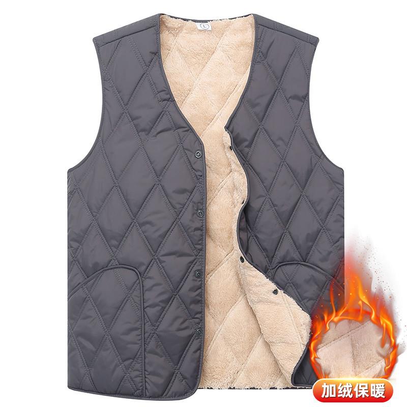 秋冬季青少年加绒背心男初中学生防寒保暖高中生校服神器内穿马甲