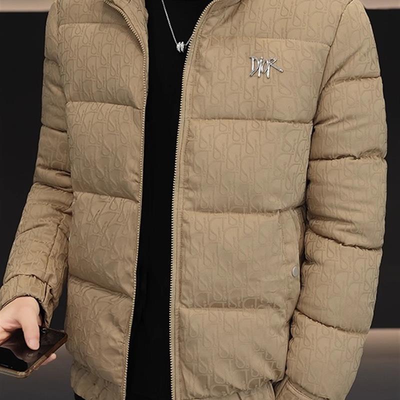 男士立领棉衣冬季韩版修身潮流短款加厚保暖羽绒棉服外套休闲棉袄