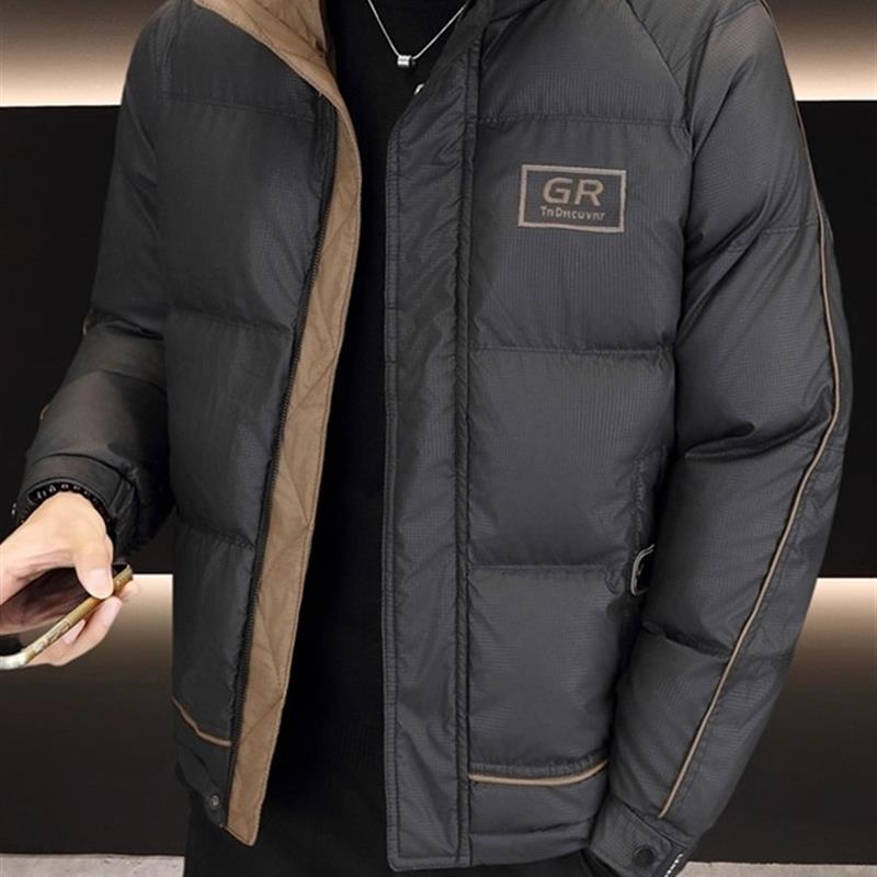 冬季新款立领棉衣男士加厚保暖休闲高端时尚帅气羽绒棉服防寒外套