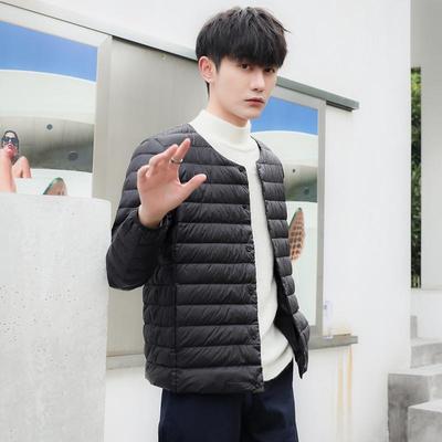 初中学生轻薄羽绒服男内胆轻便内恤内搭冬季保暖外套大童校服神器