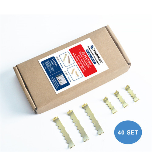 TS-S014 850 相框配件 金色免钉锯齿挂盖边钉大小40套装 固定画框