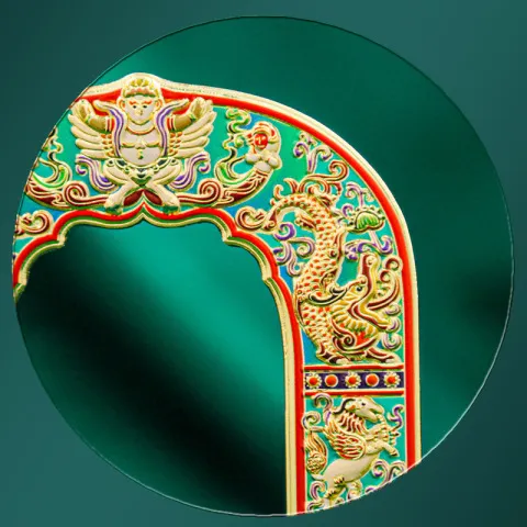 礼品冰箱贴大报恩寺文创金属装饰文创金属琉璃拱门磁贴南京