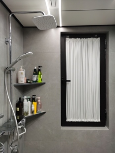 出口剩余速干涤纶布柔软浴帘素色单色隔断帘纯白色小窗户褶皱帘