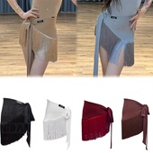 傲睨舞服新品 臀巾半身裙带流苏设计感高级半裙Q95 拉丁舞服一片式