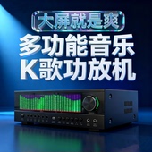 动态频谱DSP大屏KTV套装 光纤同轴蓝牙2.1低音炮大功率功放机