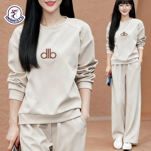 公鸡阔腿卫衣运动服套装