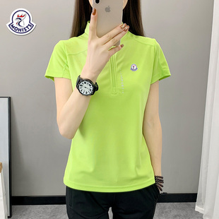 上衣薄款 品牌 健身運動快干衣女夏季 戶外跑步T恤 透氣速干短袖