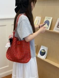 Летняя сумка на одно плечо для отдыха, небольшая дизайнерская модная сумка через плечо, из натуральной кожи