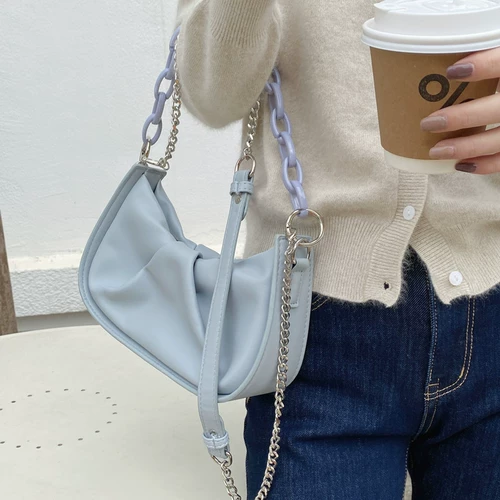 Дизайнерская модная сумка на одно плечо, тренд сезона, в западном стиле