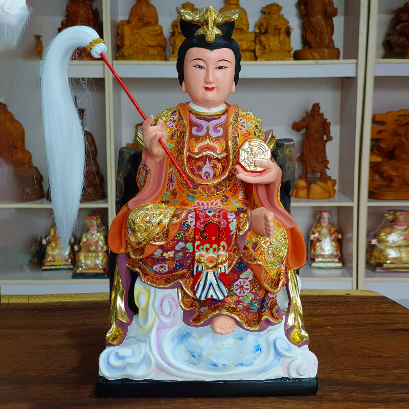 地母娘娘木雕摆件中式