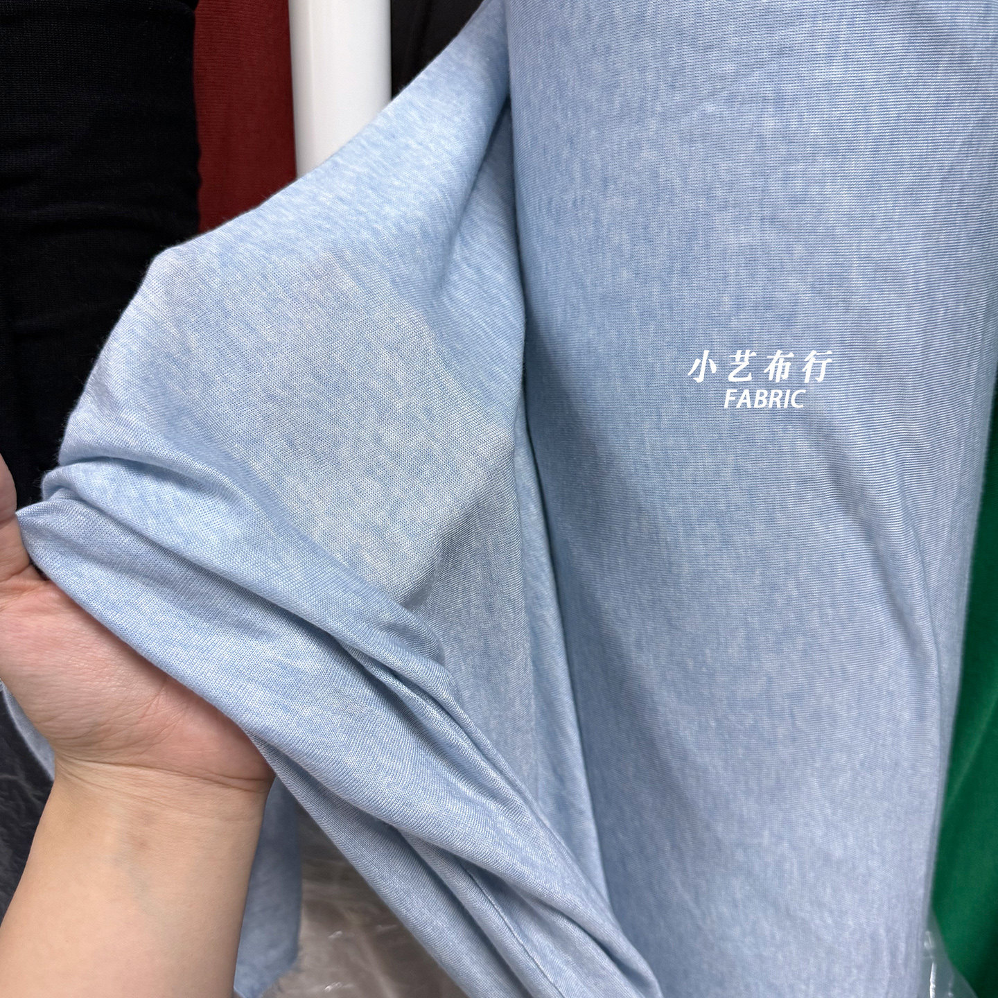 软糯莱赛尔天丝羊毛针织面料高弹图片