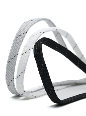 反光鞋带扁 6mm窄斜点黑色白色灰色运动篮球男女百搭双层帆布鞋绳