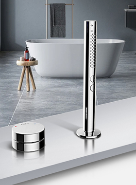 科勒浴缸缸边龙头K-77989T-8A-CP/AF/BN/RGD手持花洒带控制开