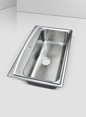 科勒水槽K-3348T-2KD-NA/KS德卡黛不锈钢台上厨房盆速漩落水