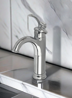 科勒单孔水龙头菲尔法斯古典款 K-12184T-SN单把碗盆龙头