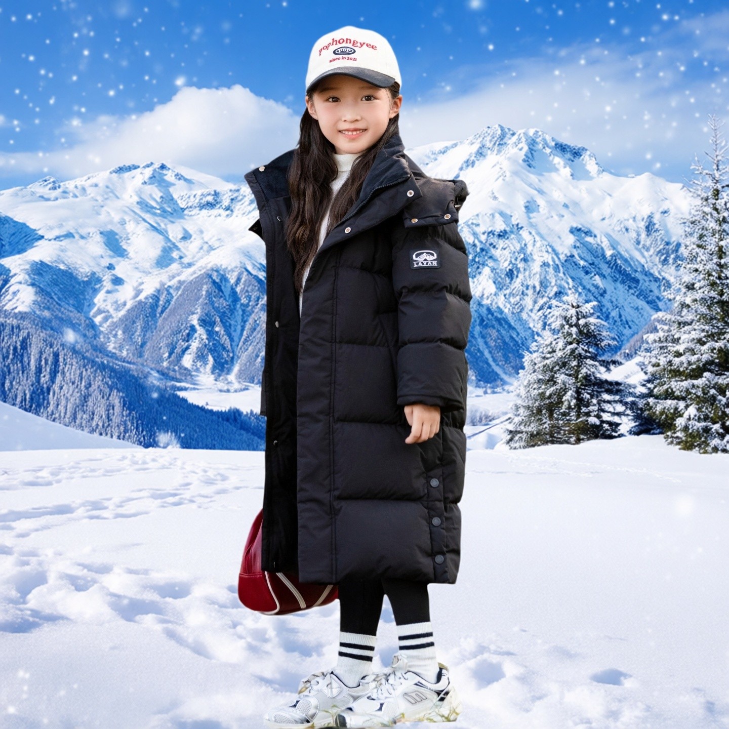 2025儿童新款羽绒服长款加厚外套