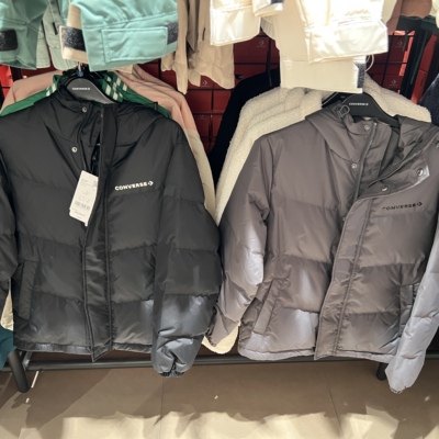 匡威logo秋冬保暖防风拒水时尚个性潮流连帽外套羽绒服男女UCJ143