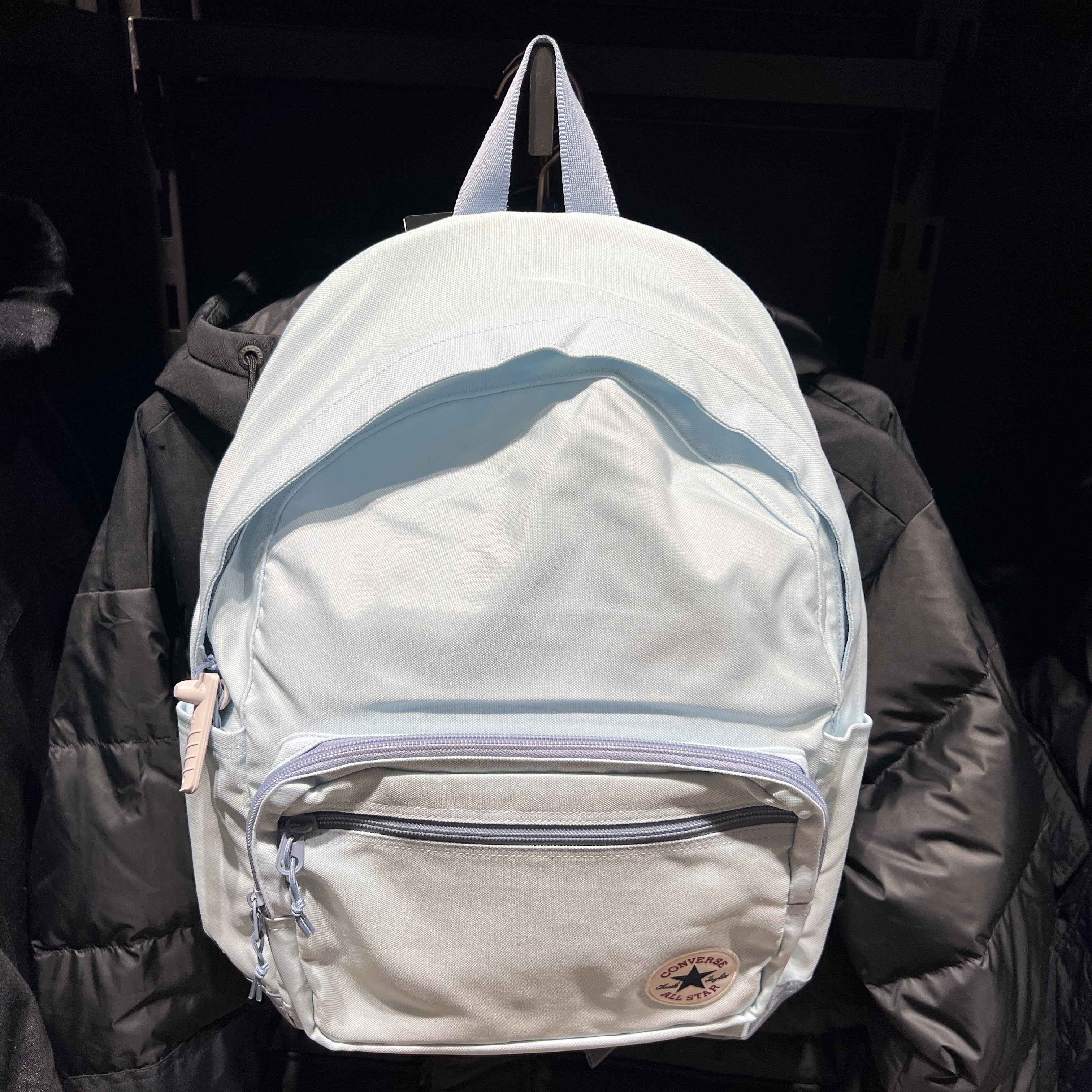 匡威经典纯色圆标logo简约男女书包学生电脑包双肩背包UA5796-C7L