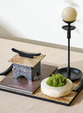 集设典雅新中式会所VIP桌面花艺邸高东方松弛感茶室空间软装好物