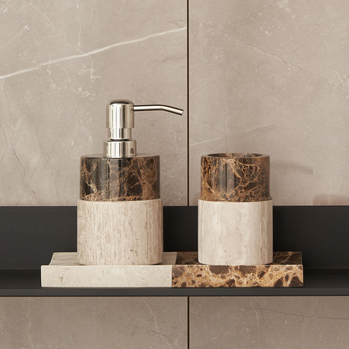 浴室洗漱台大理石乳液瓶组合套装