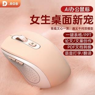 电萝卜AI鼠标无线文案创作表格PPT无线语音打字翻译typec可充电