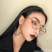 欧美夸张超仙网红hiphop冷淡风大圆环圆圈圈耳环女款 耳钉耳圈耳坠