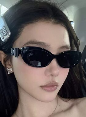 猫眼时髦蝴蝶结墨镜防紫外线