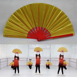 专业儿童太极功夫扇武术表演扇女士金色说书人响扇雪龙吟舞蹈扇