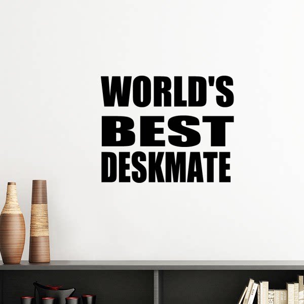 世界很好的同桌毕业季墙贴壁纸房间贴花