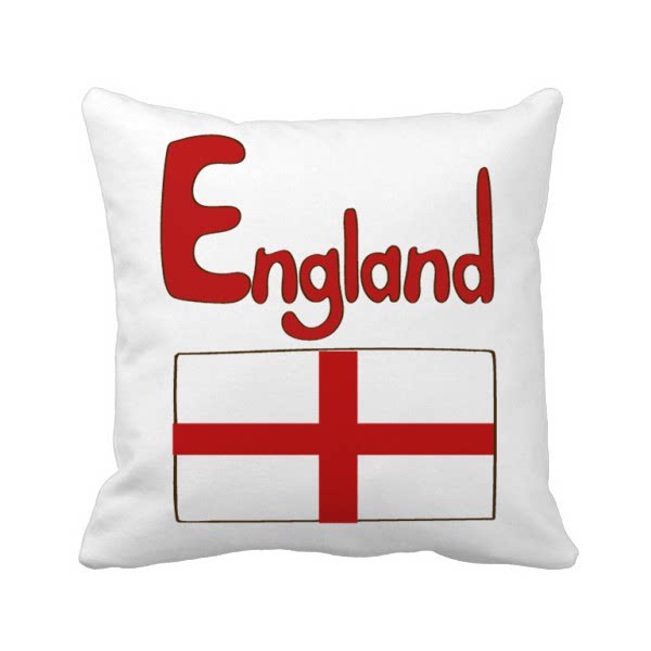 英格兰国旗红色图案方形抱枕靠枕沙发靠垫双面含芯礼物