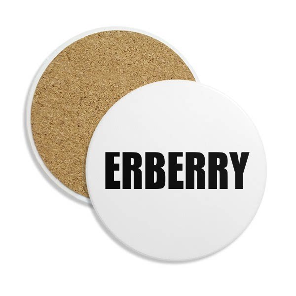 接骨木花卉植物英文圆形陶瓷杯垫水杯隔热垫2片装礼品礼物