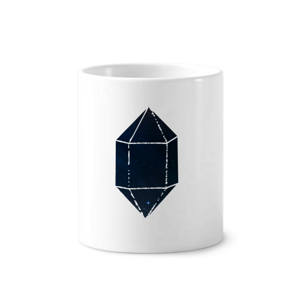 星空蓝色水晶宇宙星星陶瓷刷牙杯子笔筒白色马克杯礼物