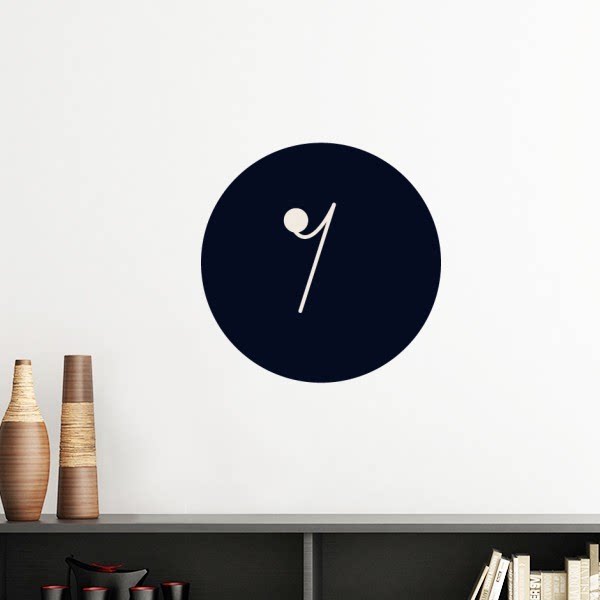 黑白音乐八分休止符墙贴壁纸房间贴花