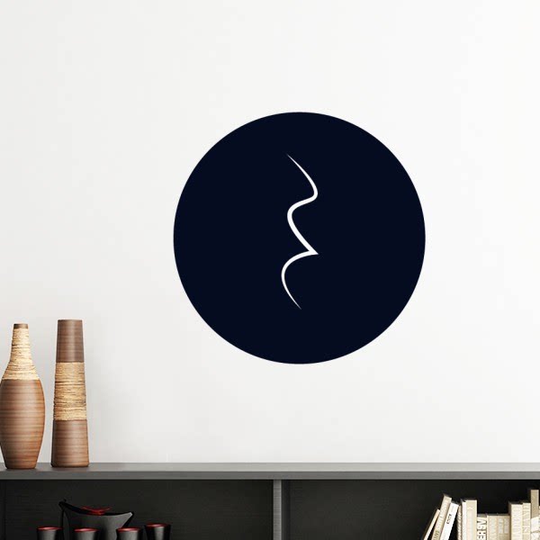 黑白音乐四分休止符墙贴壁纸房间贴花