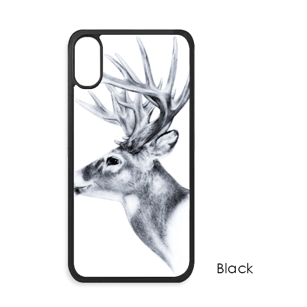 素描鹿黑白适配于apple苹果iphone7811plus手机壳xrmaxs