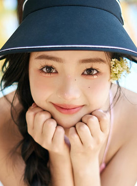防晒空顶帽可卷宽檐遮阳夏季男女