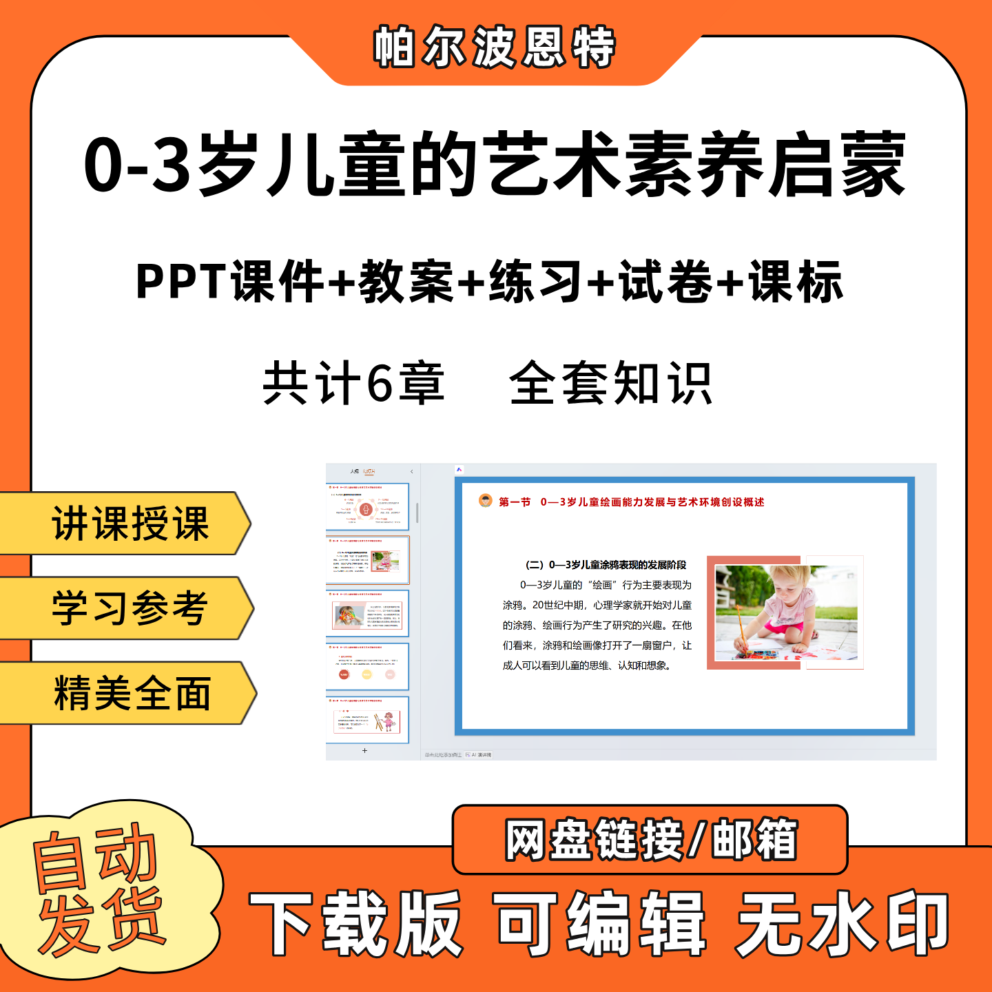 0-3岁儿童的艺术素养启蒙PPT教学课件教案试卷练习题课程标准
