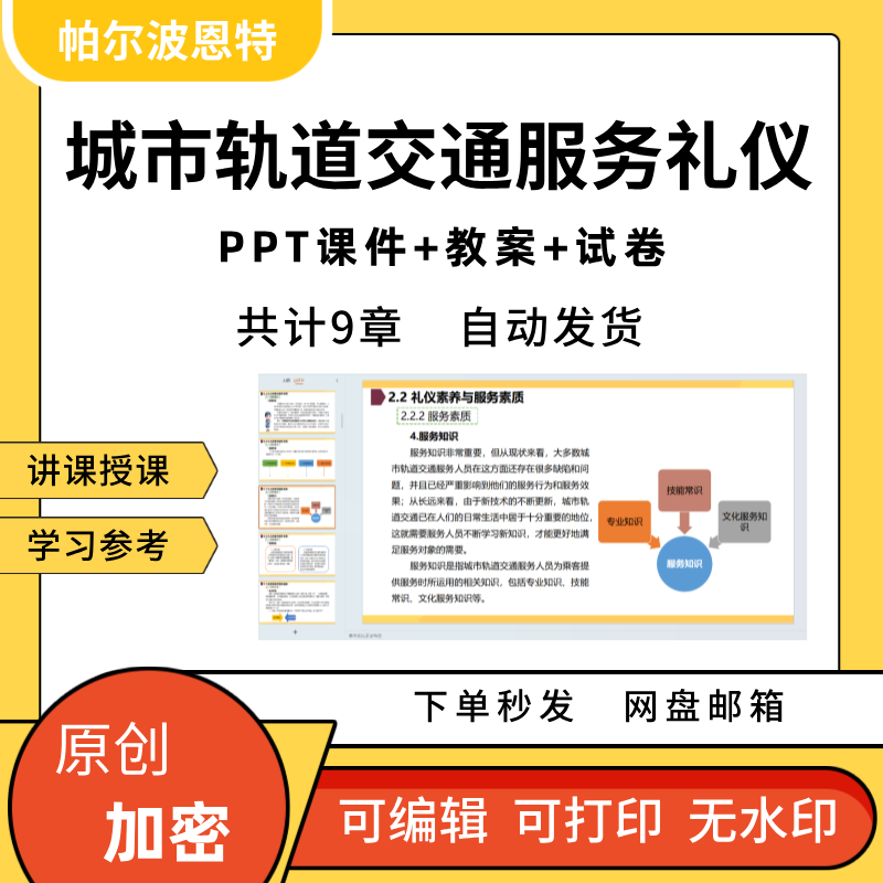 城市轨道交通服务礼仪PPT课件教案试卷题讲备课服饰