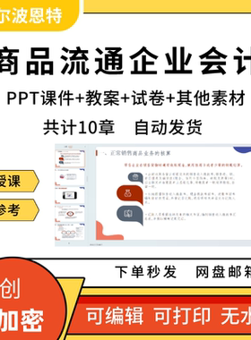 商品流通企业会计PPT课件教案试卷题讲备课详案学习