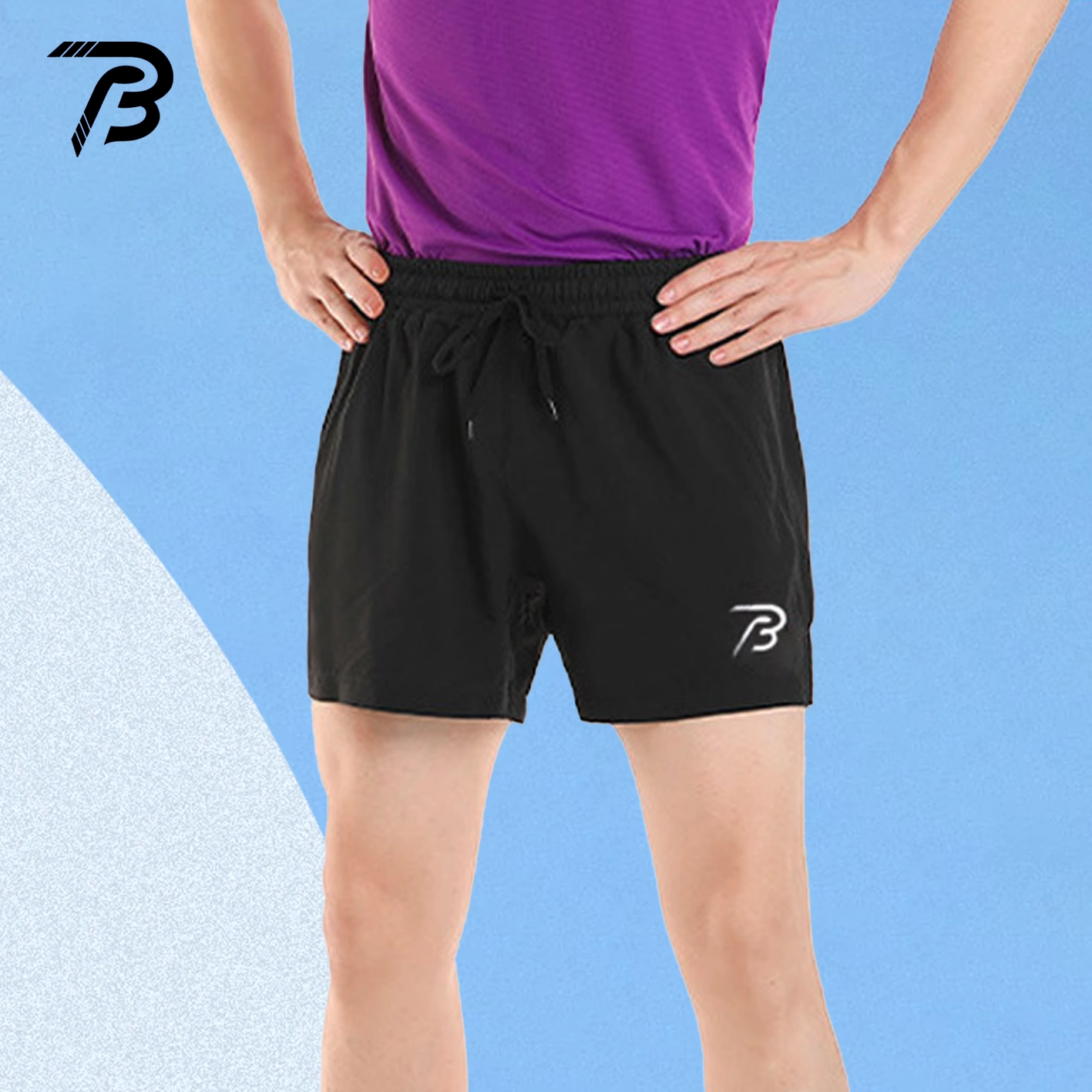 破三体育男装春夏季田径运动专业男士新款跑步马拉松健身速干短裤